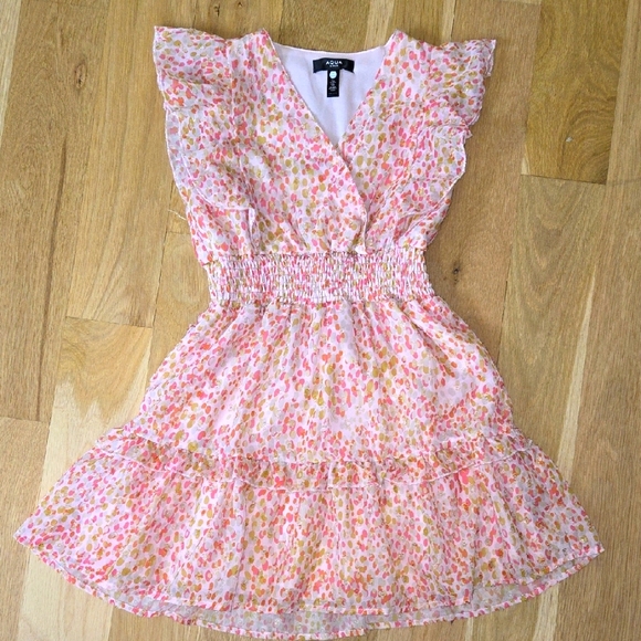 Aqua Other - AQUA Girl Dot Ruffle Dress Size M